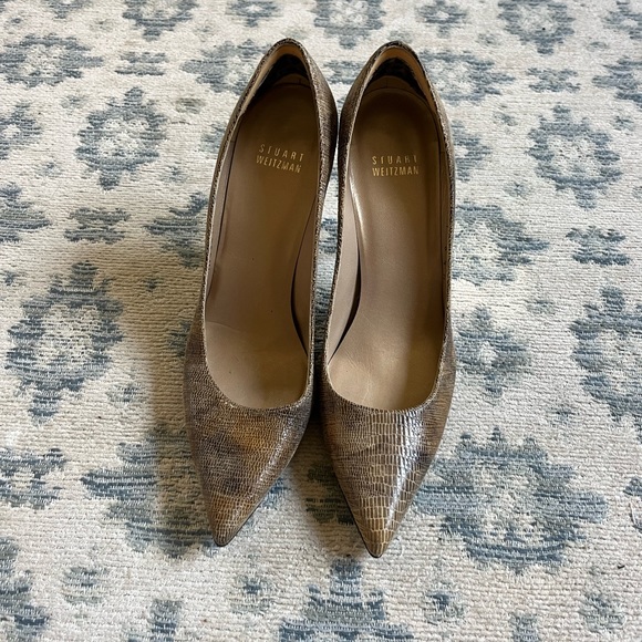 Vintage Stuart Weitzman crocodile print heels - Picture 2 of 5